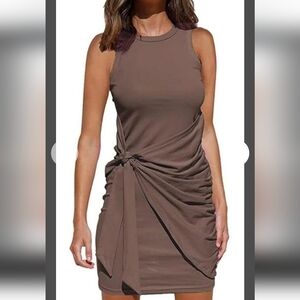 Brand new mini wrap jersey dress